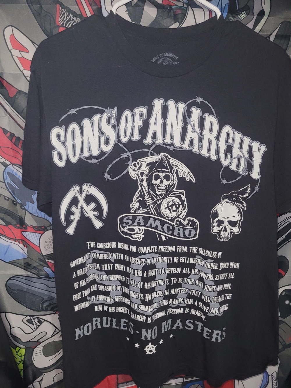 Sons of Anarchy Black Graphic Tee - SAMCRO